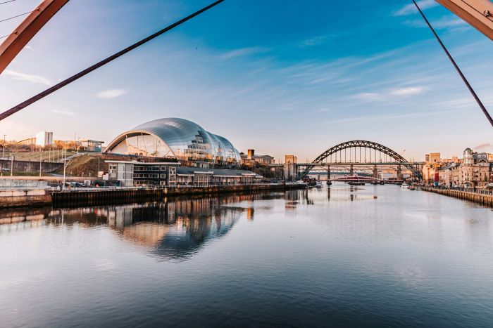 View of the river Tyne on a sunny day