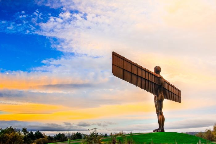 Angel of the North at sunset