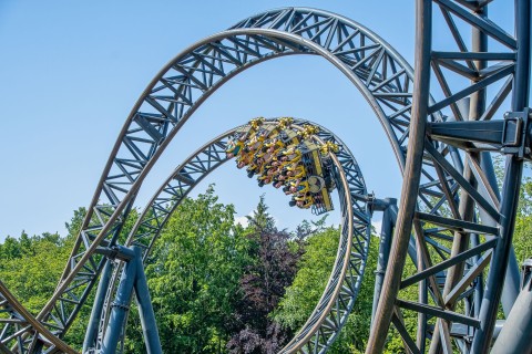 The Smiler ride at Alton Towers.